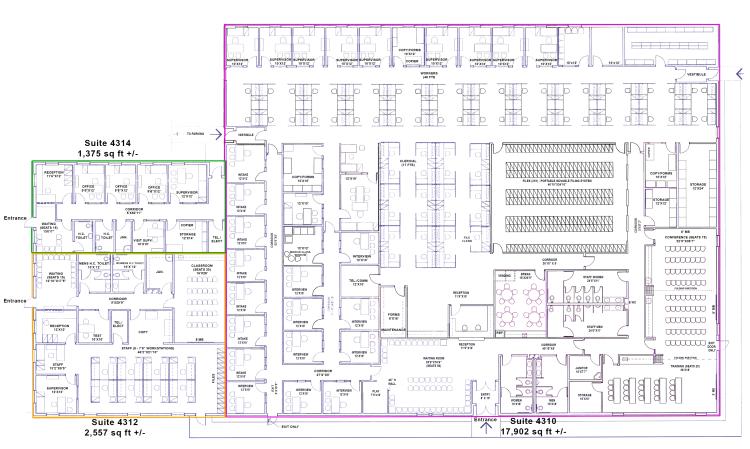 office property for sale west side Durant, Ok - floor plan