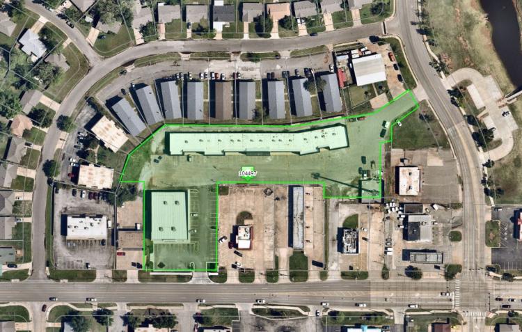 combination retail property for sale, Moore, Ok - lot aerial