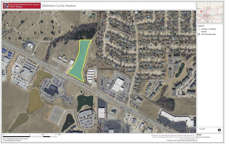 Aerial of raw land for Sale on NW Expressway , Oklahoma City, OK -2