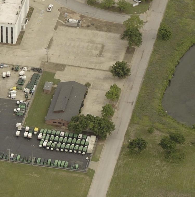 Office property for sale or lease S Oklahoma City, OK - angle aerial view