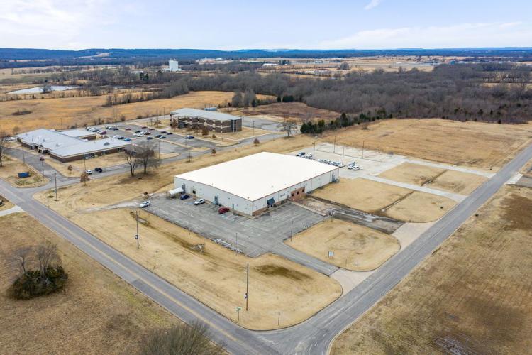 fully leased office/industrial building for sale sallisaw, OK exterior photo-aerial