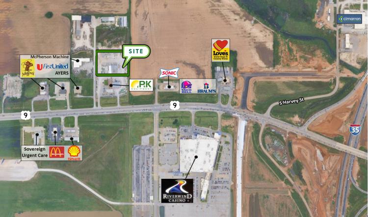 industrial property for sale Norman, OK retailer aerial