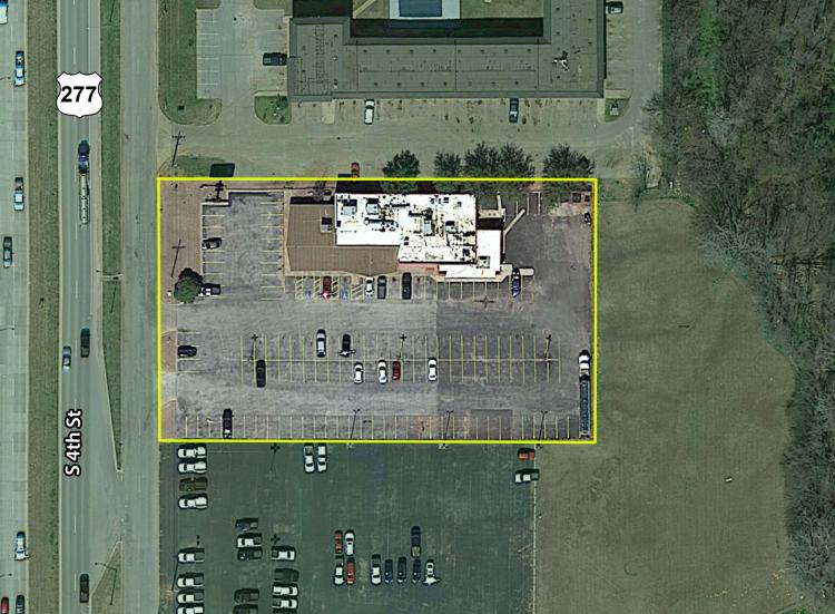 retail property for sale Chickasha, OK close up aerial