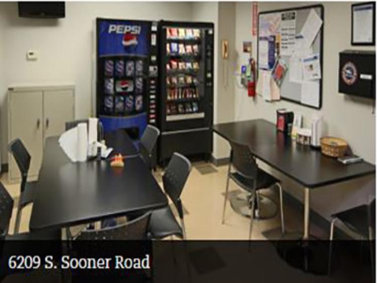 Industrial Property for Sale - 6209 & 6417 S. Sooner Road - breakroom