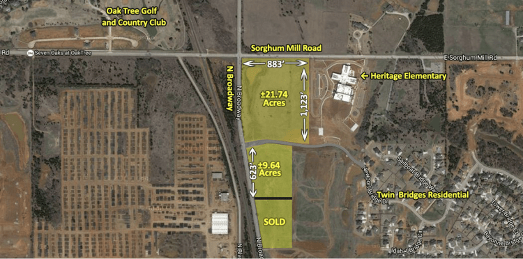 SE Corner of Sorghum Mill Road and N Broadway - Land For Sale