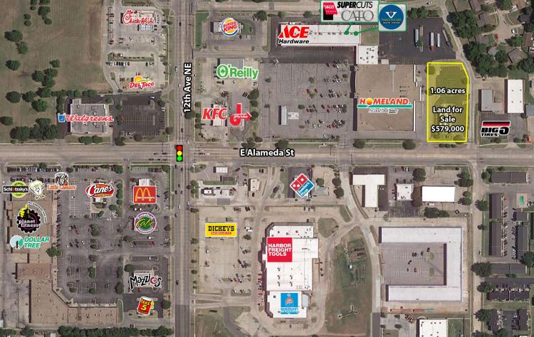 land for sale east Norman, OK - aerial