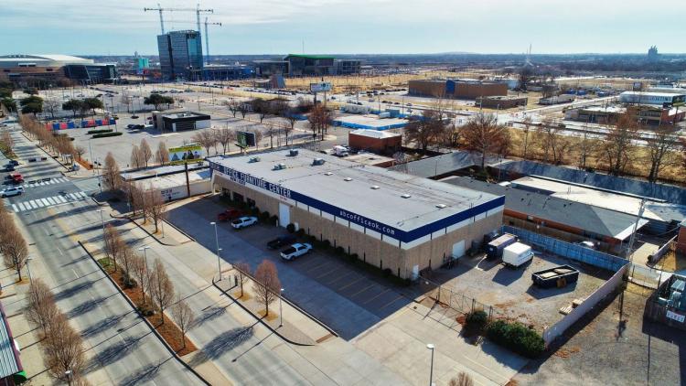 Available to Purchase retail building, Oklahoma City, OK aerial of site