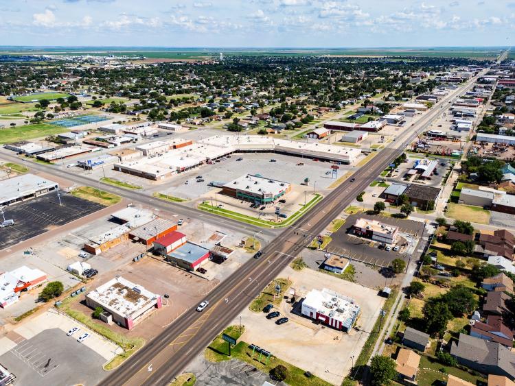 Altus Plaza for sale, Altus, Ok  aerial