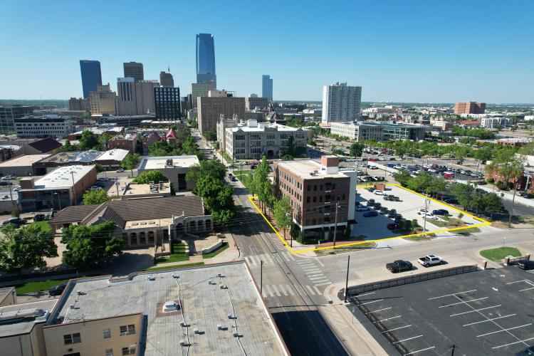 office buildings for sale Midtown, Oklahoma City, OK aerial