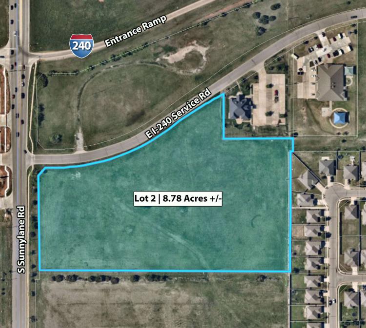 I-240 & S Sunnylane Rd - Office/ Retail Land Parcel 2 For Sale Oklahoma City, OK aerial