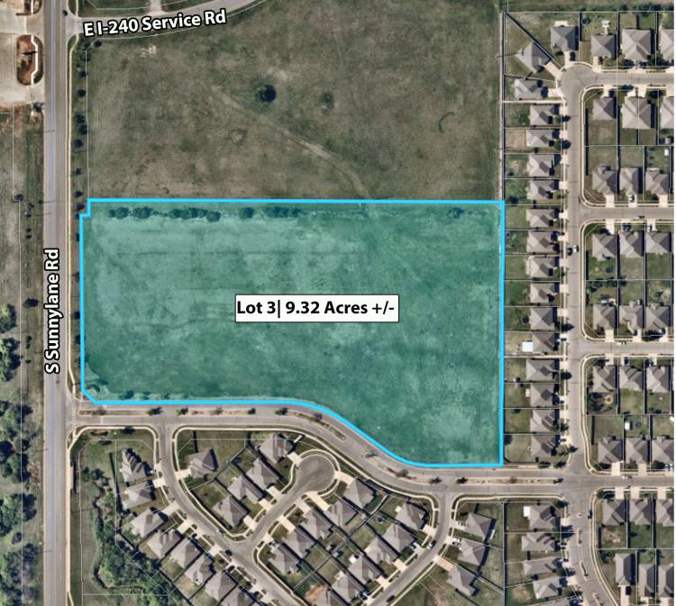 I-240 & S Sunnylane Rd - Office/ Retail Land Parcel 3 For Sale Oklahoma City, OK aerial