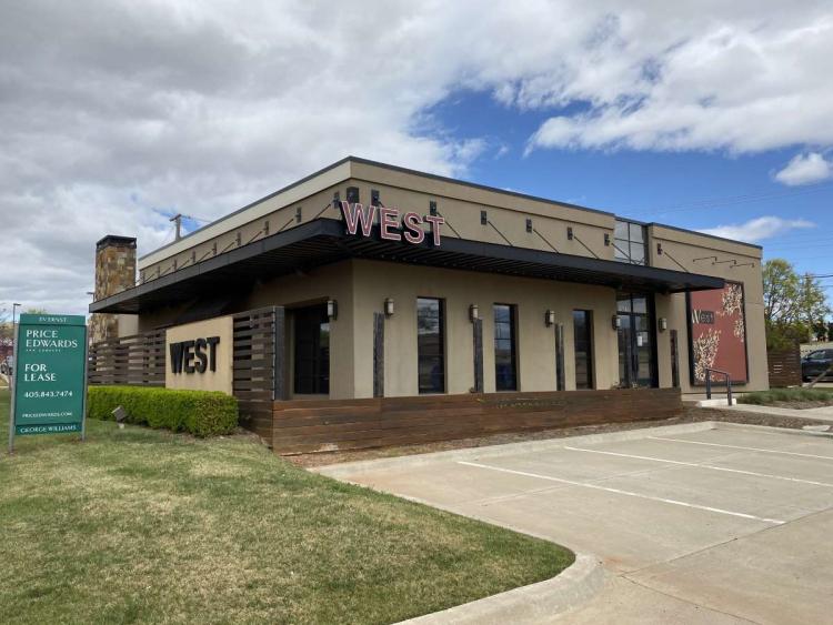 West Restaurant building for sale, Oklahoma City, OK - exterior photo