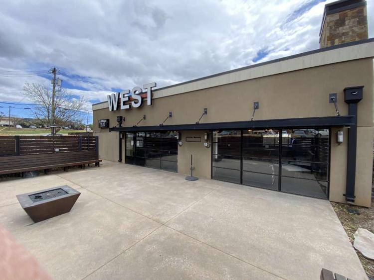 Former West Restaurant & Bar For Sale exterior photo of patio