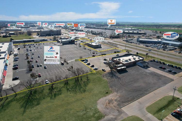 retail shopping center for sale Enid, Ok aerial
