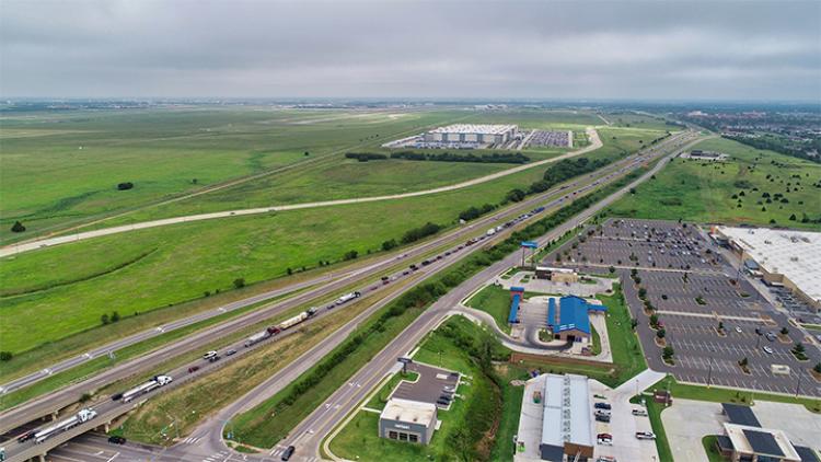Lariat Landing rendering retail land for sale South Oklahoma City aerail