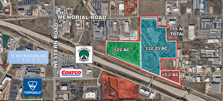 Western Avenue and Memorial Road / John Kilpatrick Turnpike Land