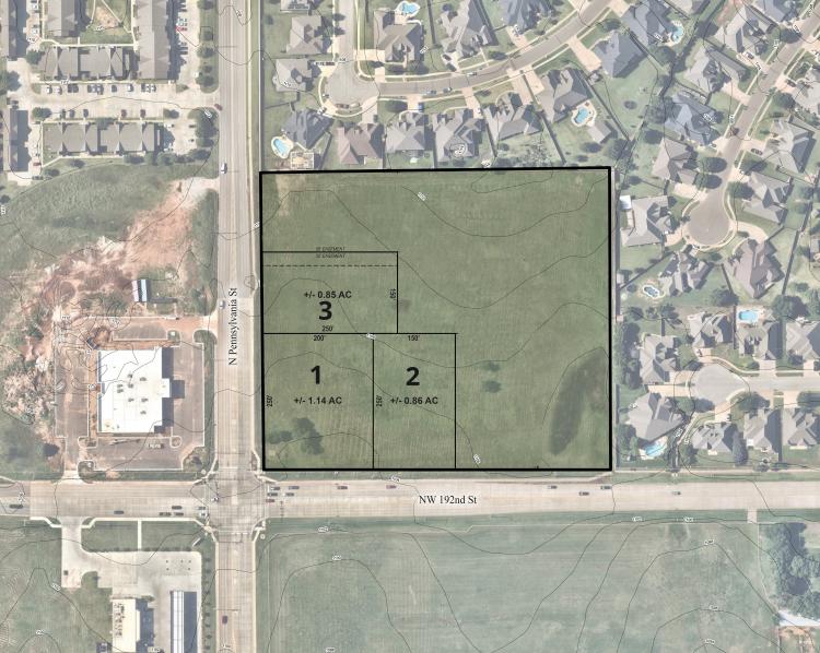 land or lot for sale Oklahoma City/Edmond, OK aerial