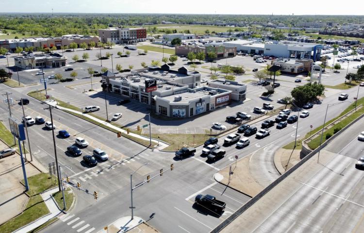 retail shopping center for sale south Oklahoma City, OK aerial
