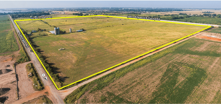land for sale Yukon, OK aerial