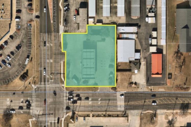 pad site land parcel for sale in E Oklahoma City, Ok (Midwest City) aerial