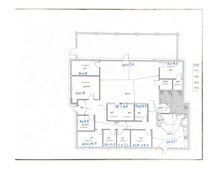 retail/office property for sale Edmond, OK back floor plan