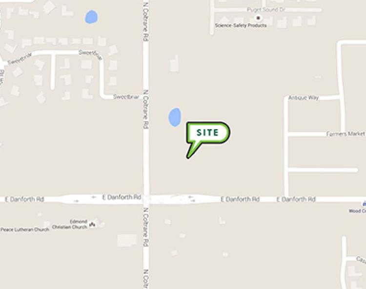 18.68 Acres - retail Land for Sale E Danforth Rd & N Coltrane, Edmond -map