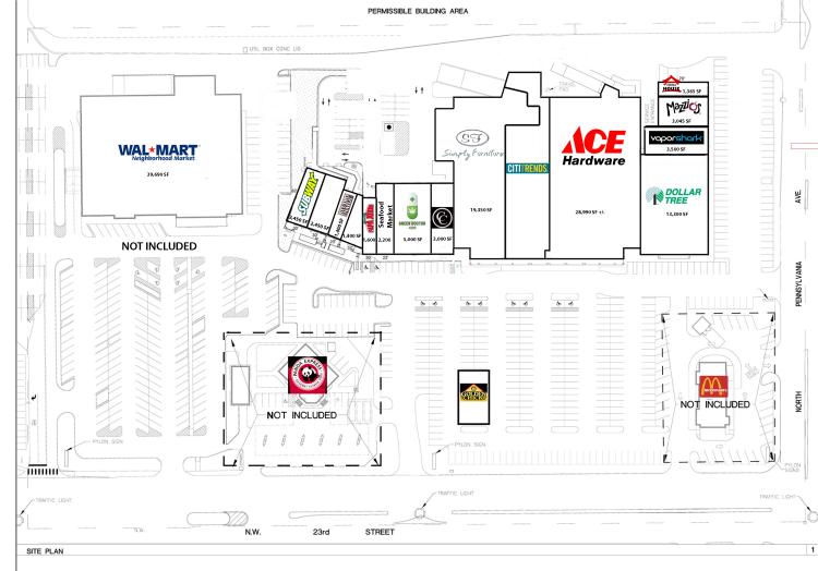 retail shopping center for investmnet sale Northwest Oklahoma City, OK site plan