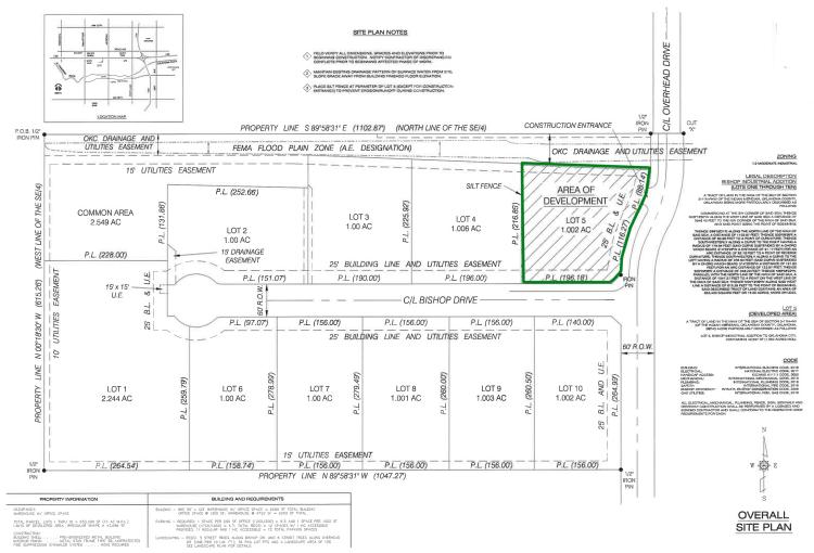 industrial building for Sale, West Oklahoma City, OK site plan