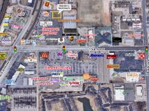 Shoppes on Broadway pad site for lease Edmond, Ok aerial