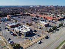 Alameda Square retail space for lease Norman, OK aerial view