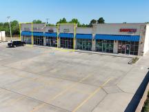 Legacy Center retail space for lease Midwest City, Ok drone photo