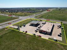 strip center retail space for lease west Edmond, OK aerial