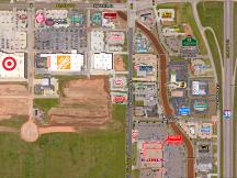 Retail space for Lease adjacent to Kohl's on Telephone Rd, Moore, Ok aerial