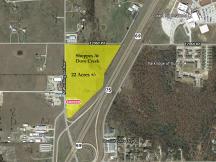 Land for lease in Durant, OK aerial