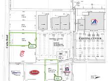 retail pad site for ground lease, Lawton, OK site plan