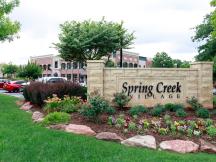 Spring Creek Village retail space for lease Edmond, OK  monument sign
