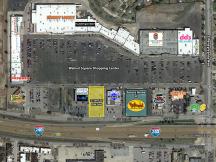 Walnut Square retail pad site for lease or build to suit, south Oklahoma City, OK aerial
