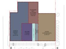 site plan for retail space for lease in Woodward, OK