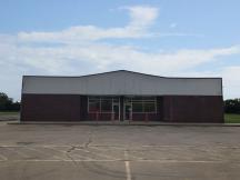 freestanding for sublease building Haskell, Oklahoma front of building