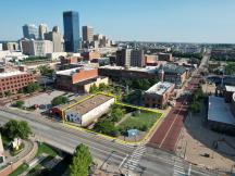 retail mixed use plus land in downtown Oklahoma City, OK aerial