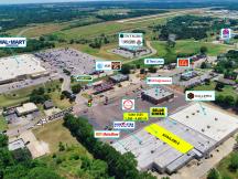 Retail strip center for sale, Guthrie, OK aerial