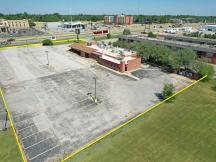 retail property for sale Chickasha, OK lot aerial