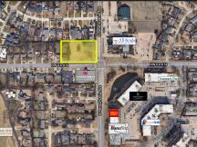 Aerial of land for sale at NW 63rd & N Pennsylvania, Oklahoma City, OK 