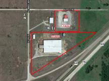 Aerial of site - 1508 Hat Powell Rd, Caddo, Ok - land for sale