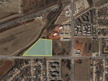 commercial land for sale, Midwest City, OK aerial