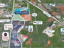 Norman, Oklahoma mixed use land for sale labeled aerial